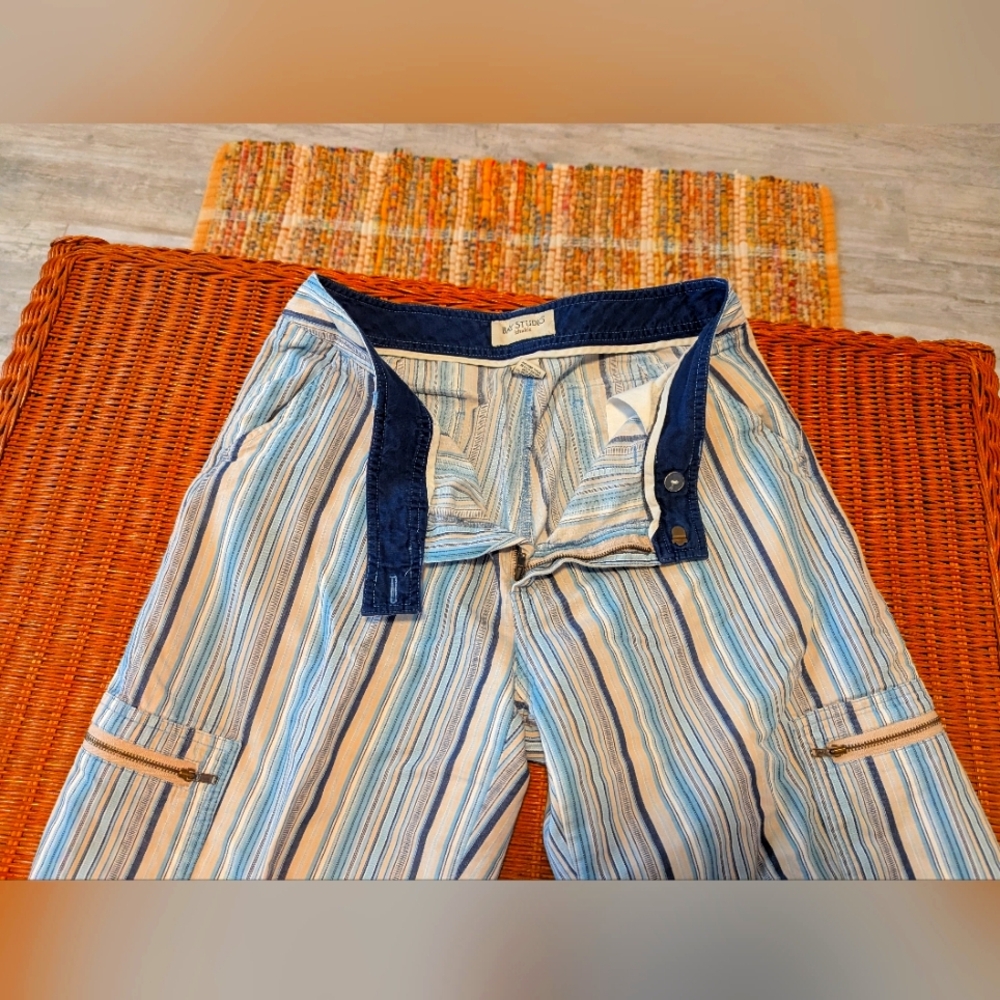 Bay Studio striped trousers